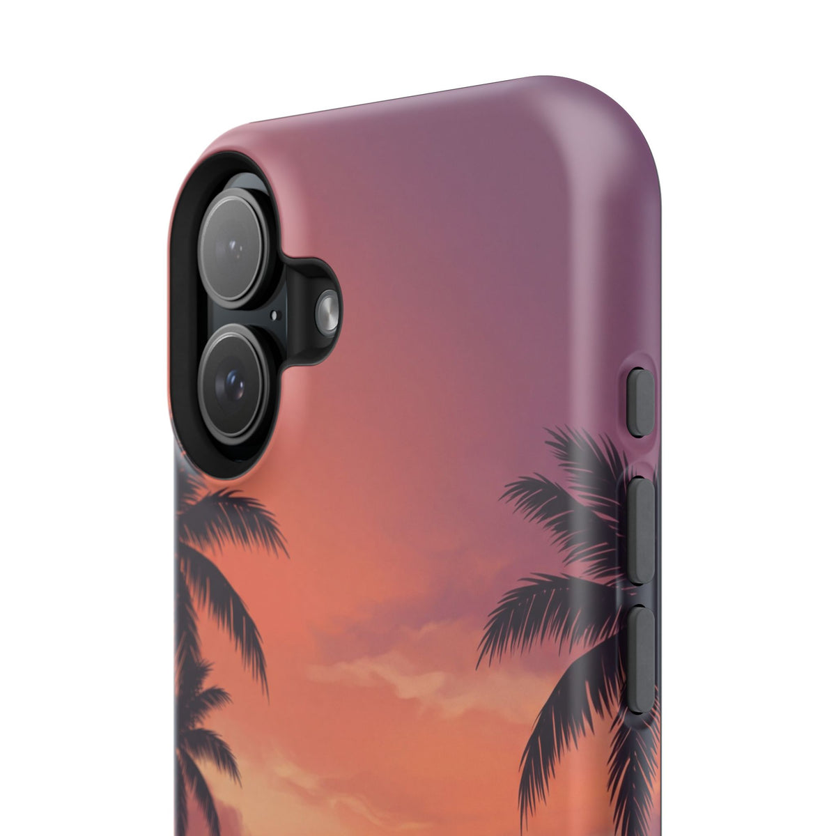 Personalized Dachshund Tropical Beach Sunset Phone Case — Wireless Charging Cover