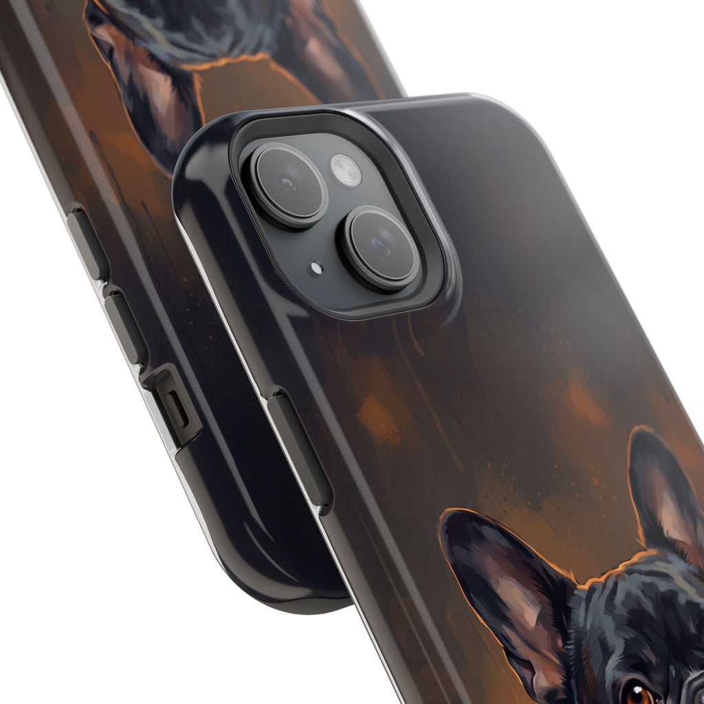 French Bulldog Portrait Phone Case — Impact-Resistant Wireless Charging Cover
