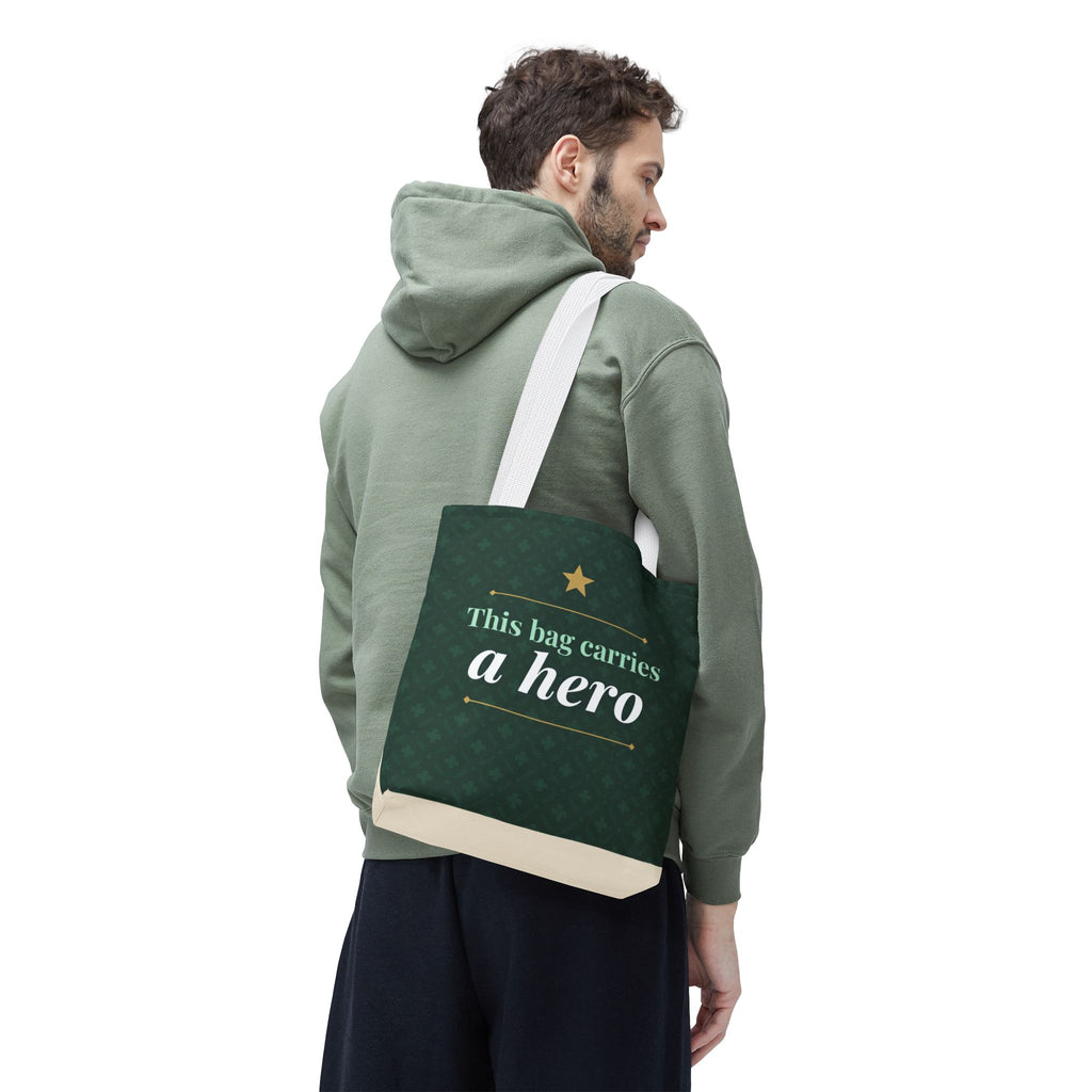 This Bag Carries a Hero Tote | Nurse Gift Tote Bag | Essential Worker Appreciation Gift | Premium Polyester Carry-All