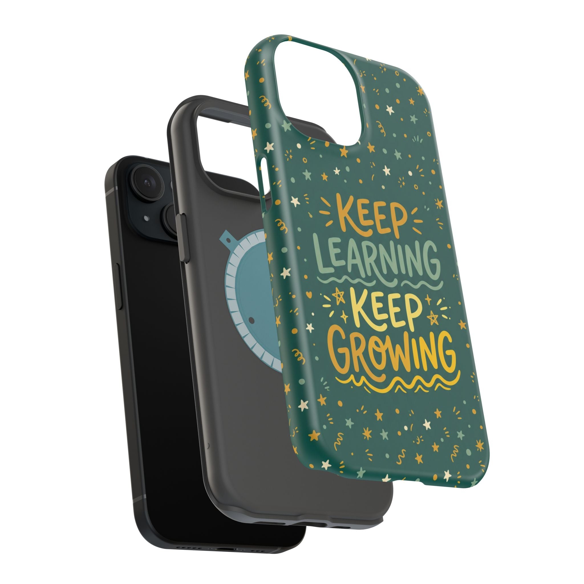 Keep Learning Keep Growing Teacher Phone Case — Wireless Charging Cover