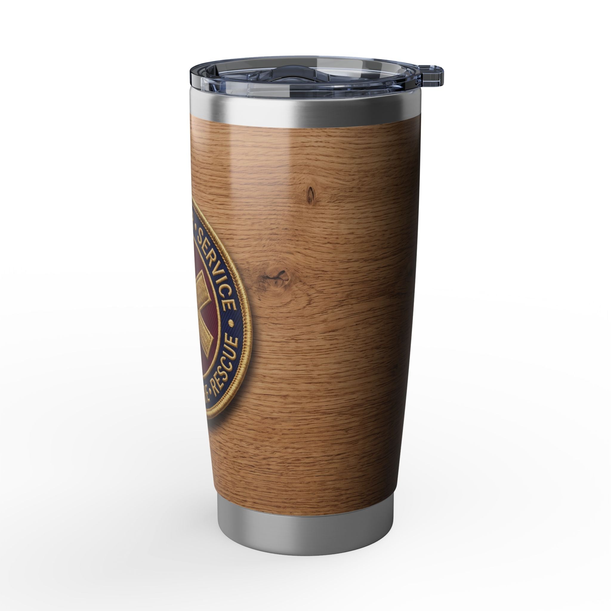 Paramedic/EMT 20oz Tumbler – Duty Honor Service Embroidered Patch Design