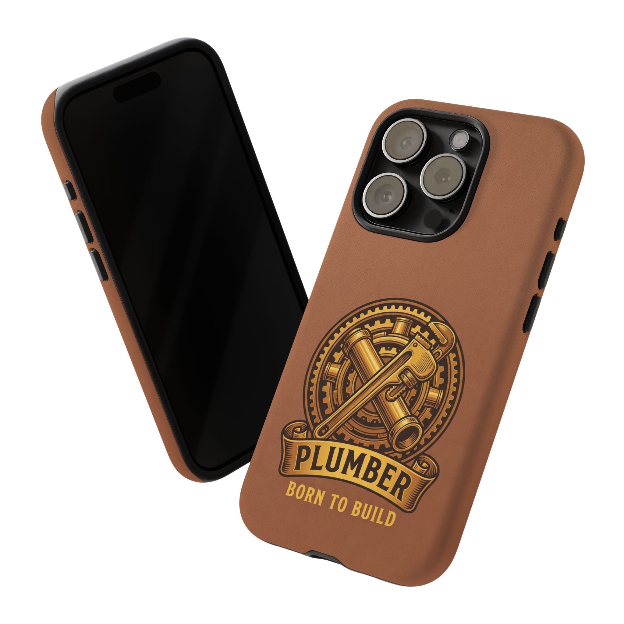 Plumber Born to Build Leather Phone Case - Samsung & iPhone Series