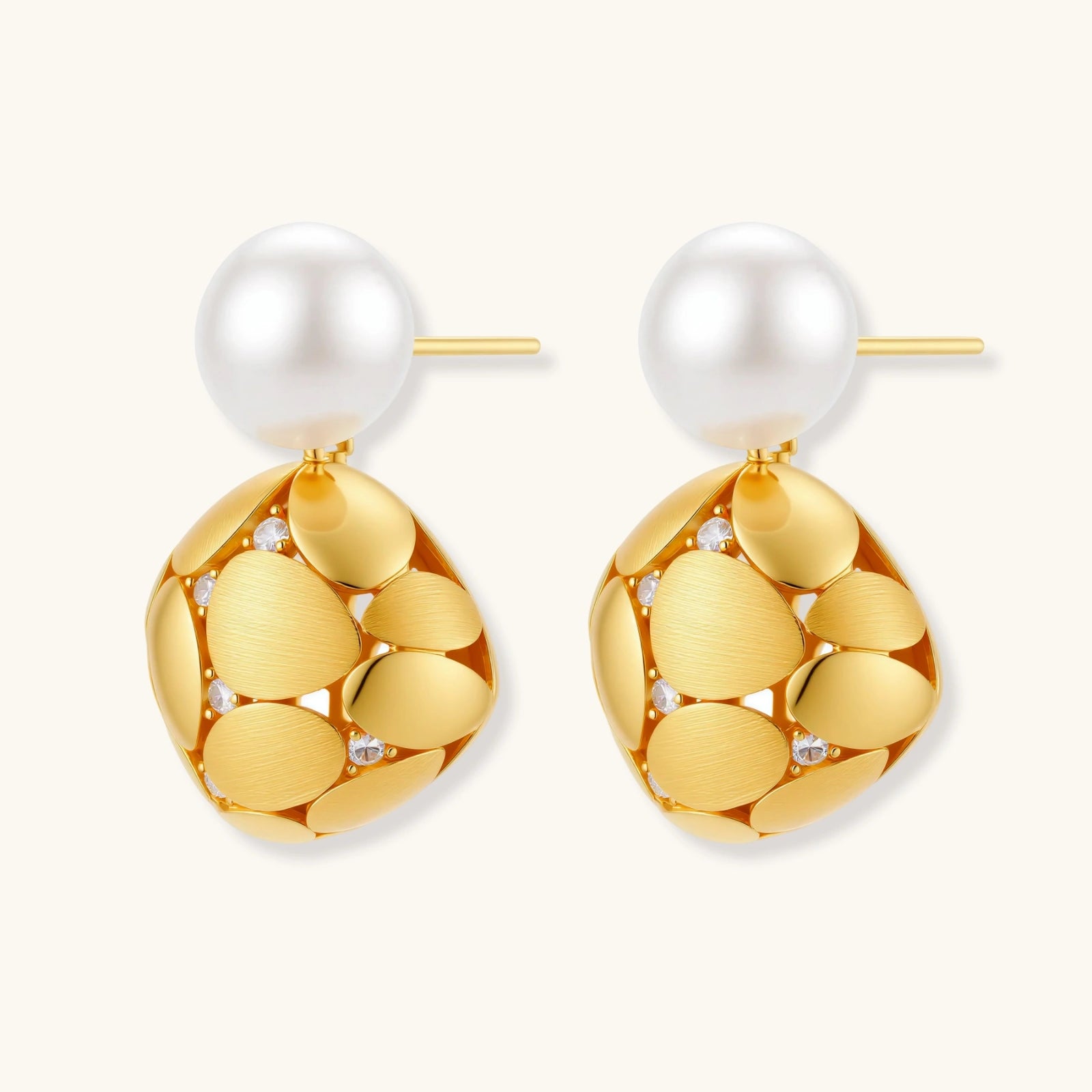 Petal Drop Pearl Earrings