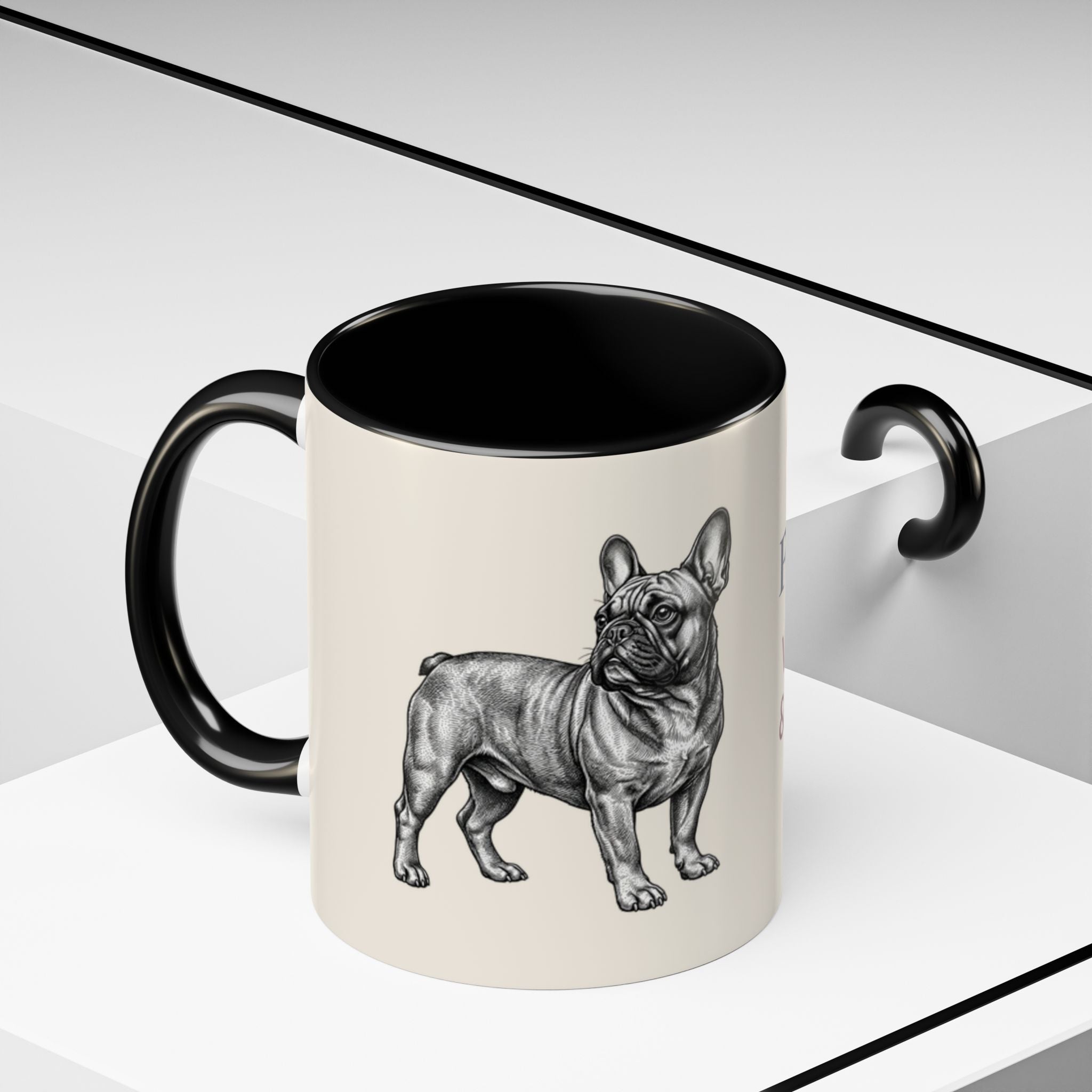 Personalized Frenchie Mug – Custom Name Coffee Mug – French Bulldog Lover Gift