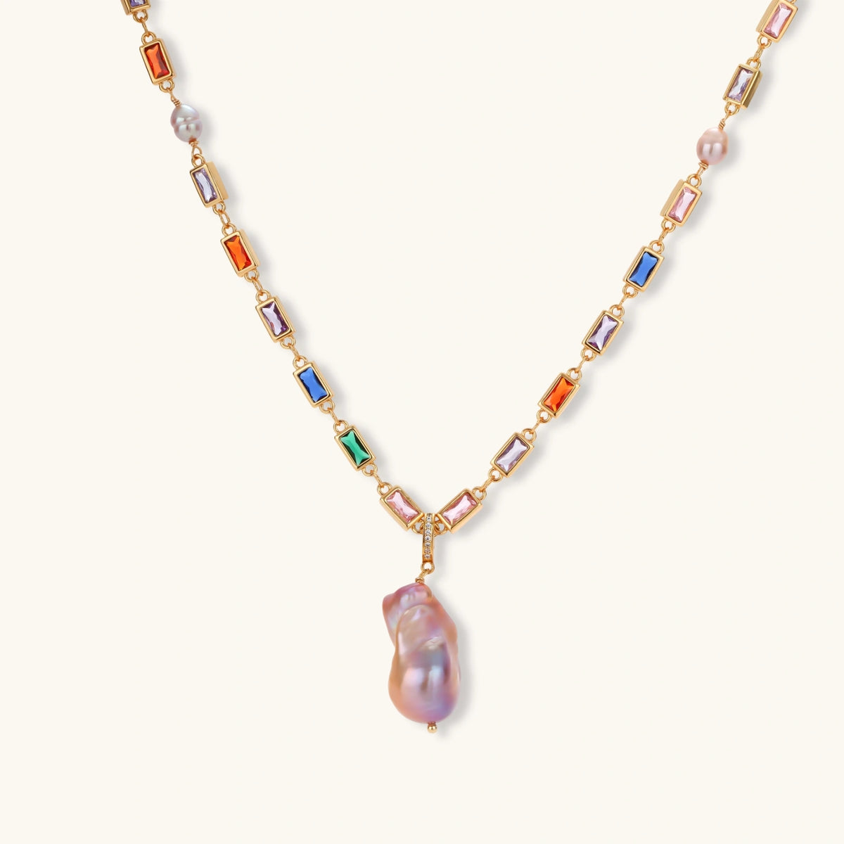 Rainbow Statement Necklace