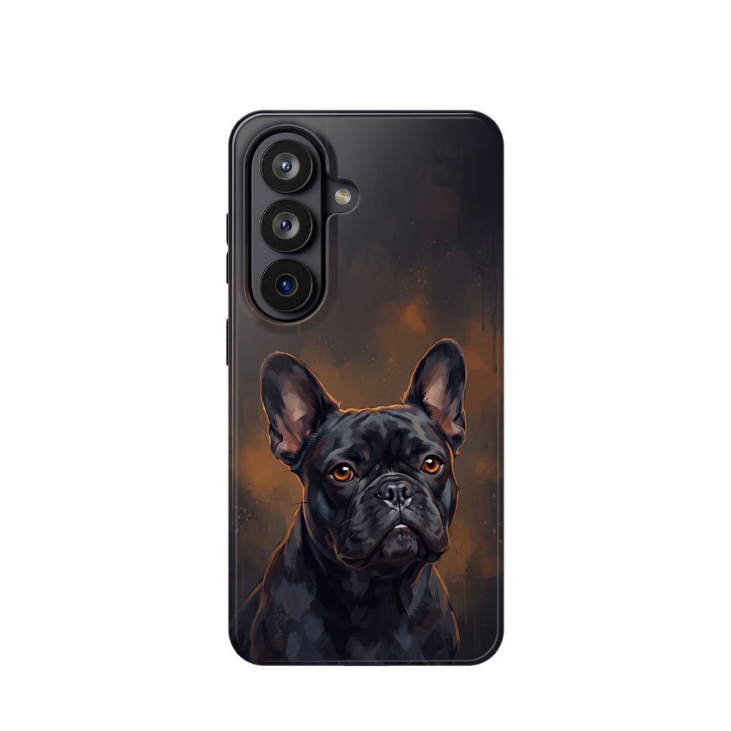 French Bulldog Portrait Phone Case — Impact-Resistant Wireless Charging Cover