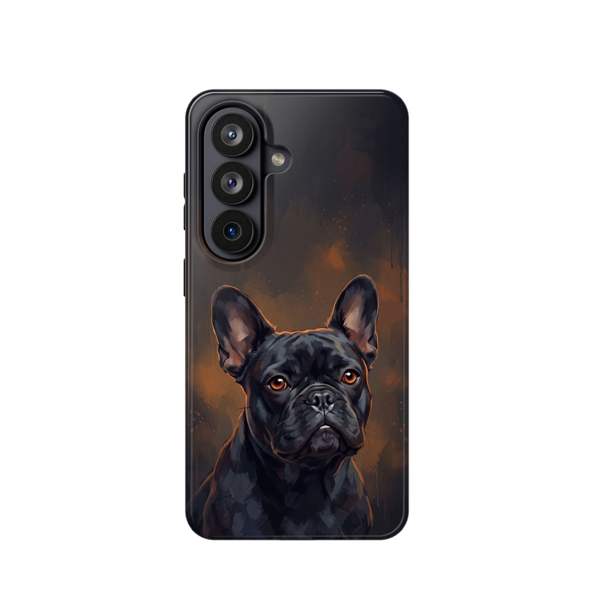 French Bulldog Portrait Phone Case — Impact-Resistant Wireless Charging Cover