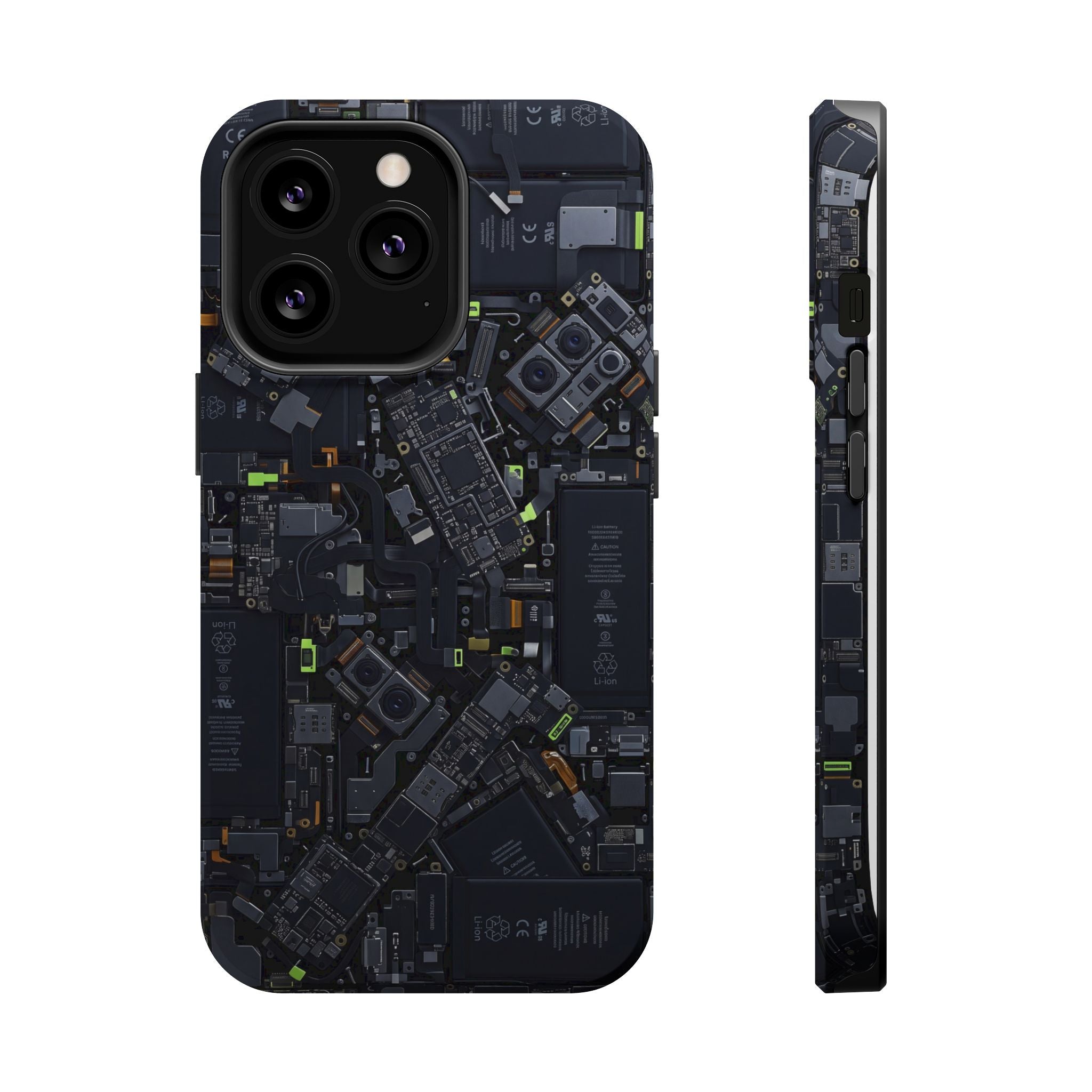 Circuit Core Phone Case — Motherboard Print Wireless Charging Cover