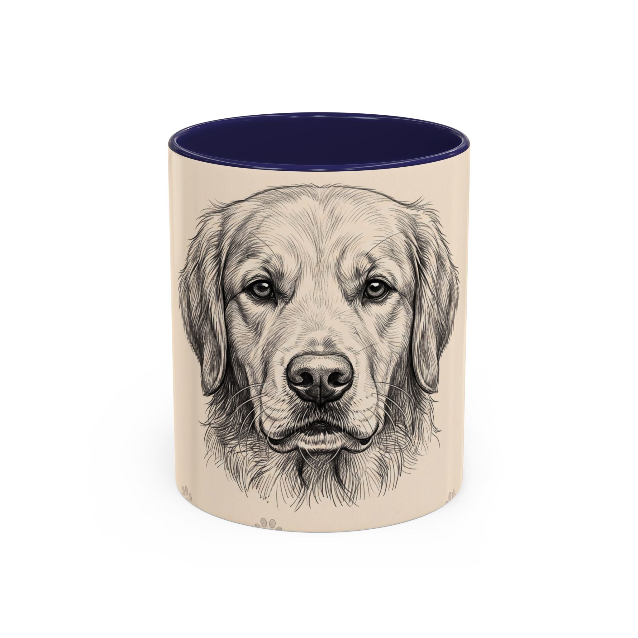 Golden Retriever Sketch Mug | Golden Retriever Lover Gift | Pencil Art Dog Coffee Mug