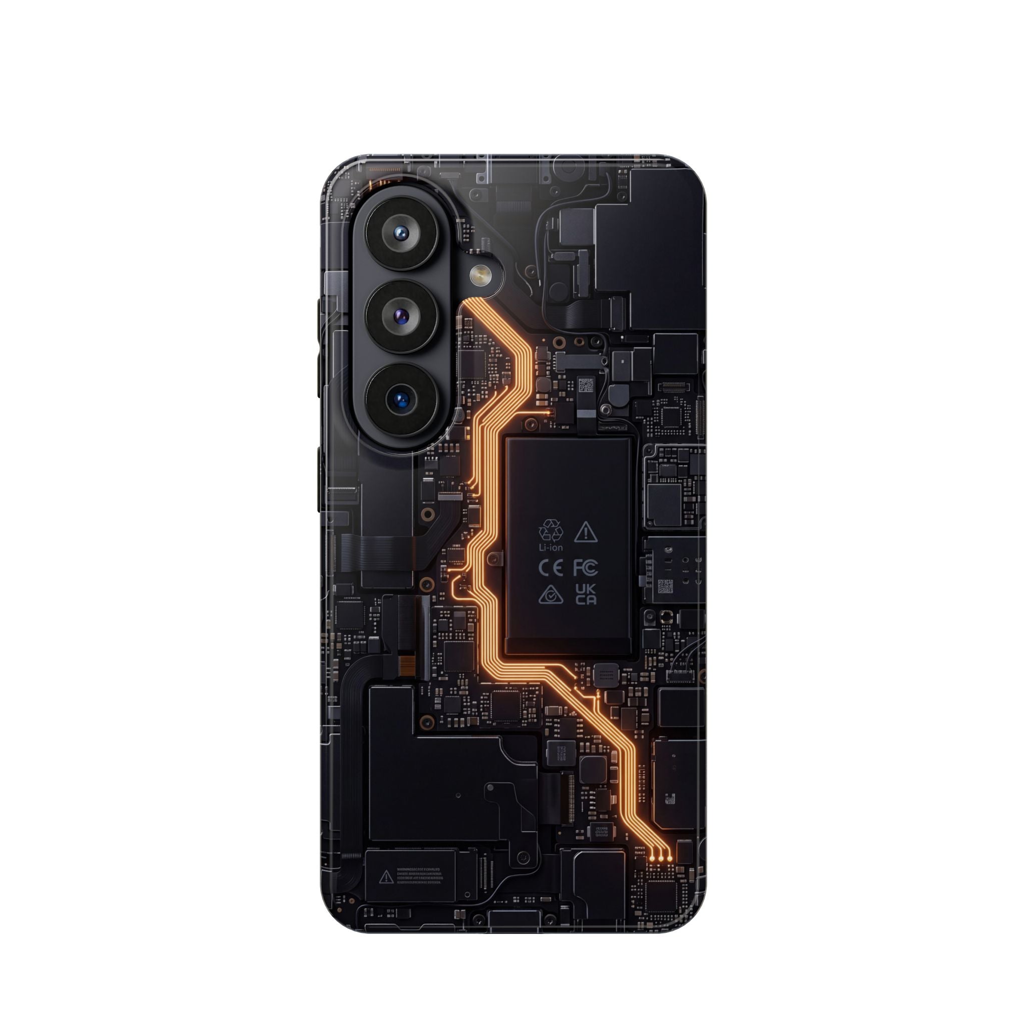 Electrician Circuit Bolt Phone Case — Impact-Resistant Wireless Charging Cover