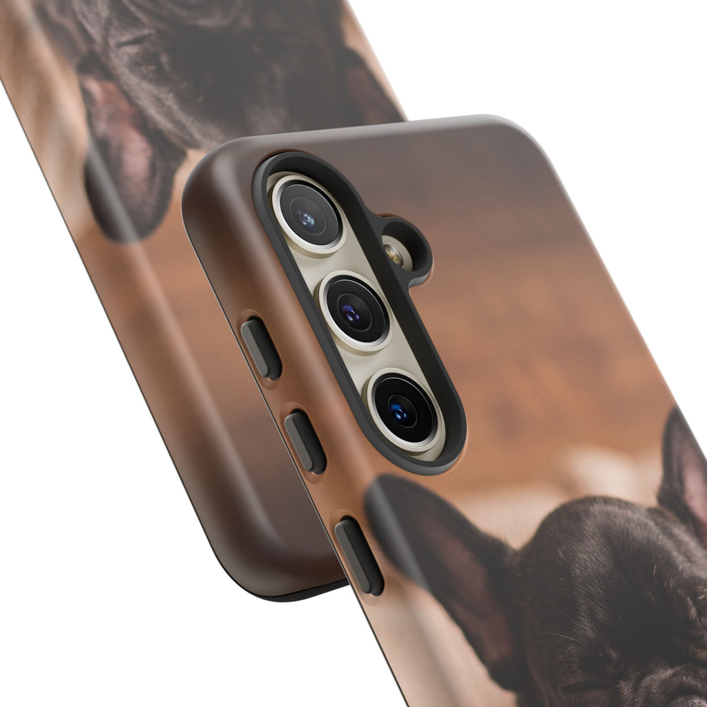 Sleeping French Bulldog Phone Case | Cozy Frenchie Resting on Blanket | iPhone & Samsung