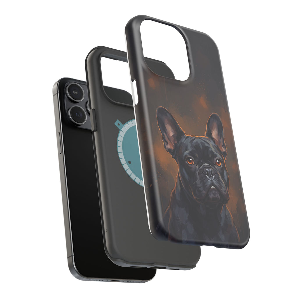 French Bulldog Portrait Phone Case — Impact-Resistant Wireless Charging Cover