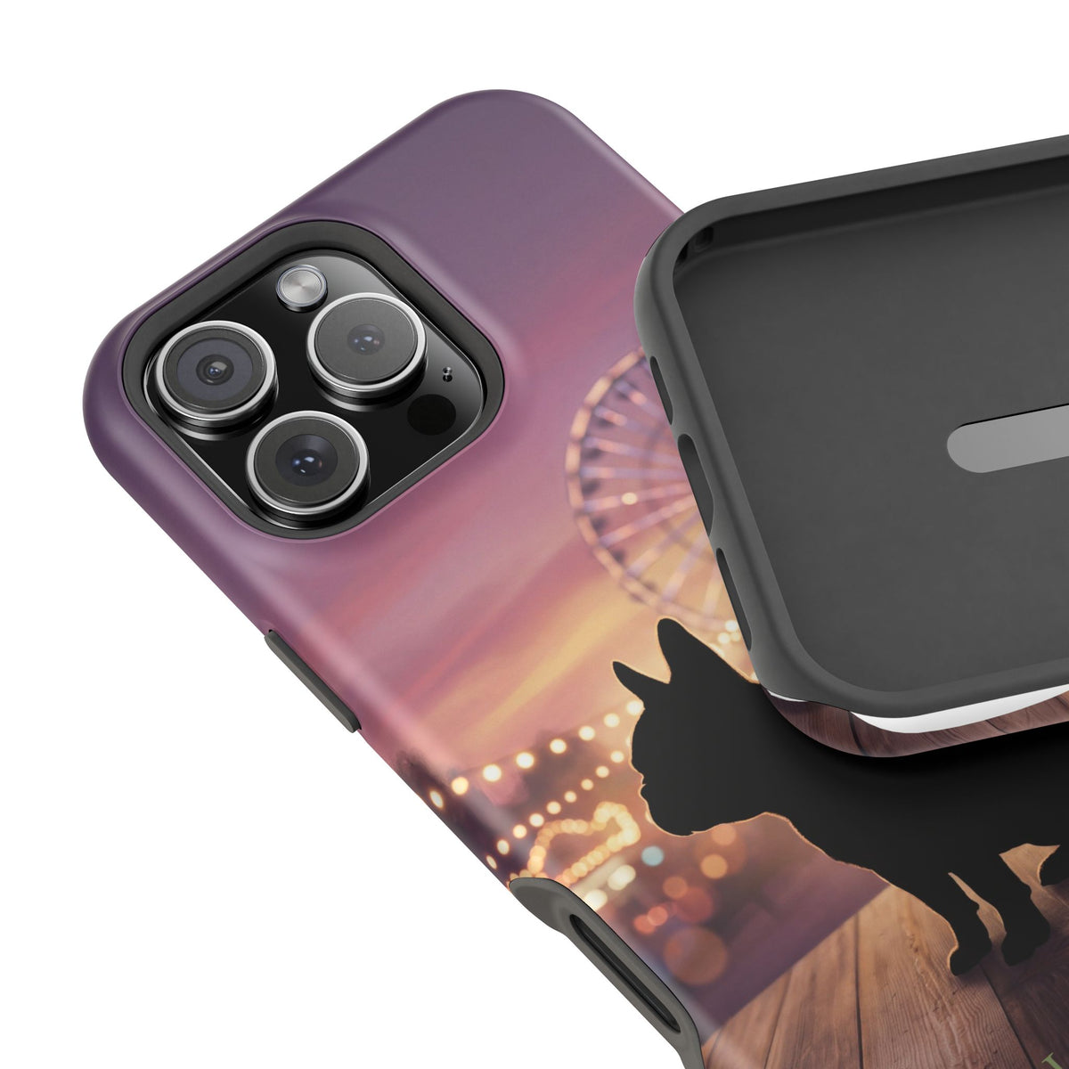 Personalized French Bulldog Carnival Nights Phone Case — Wireless Charging Cover