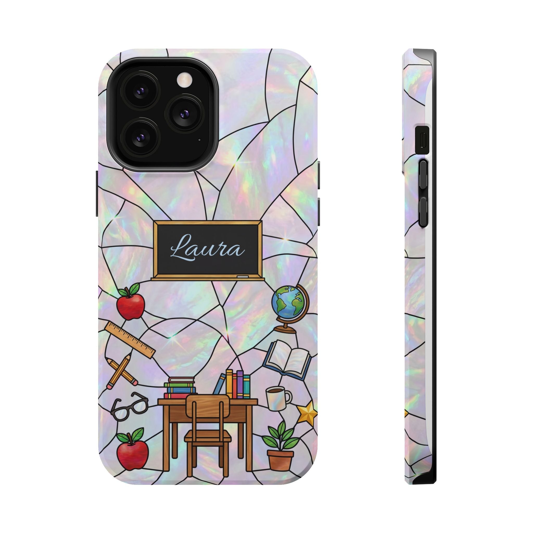 Personalized Teacher Phone Case — Impact-Resistant Wireless Charging Cover
