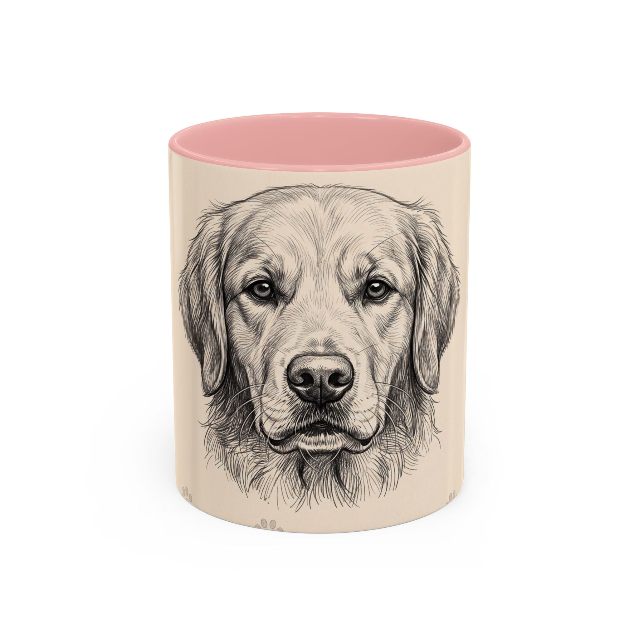 Golden Retriever Sketch Mug | Golden Retriever Lover Gift | Pencil Art Dog Coffee Mug