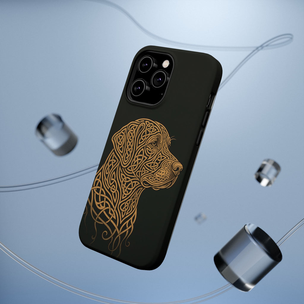 Celtic Knotwork Labrador Phone Case — Tough Magnetic Case with Wireless Charging