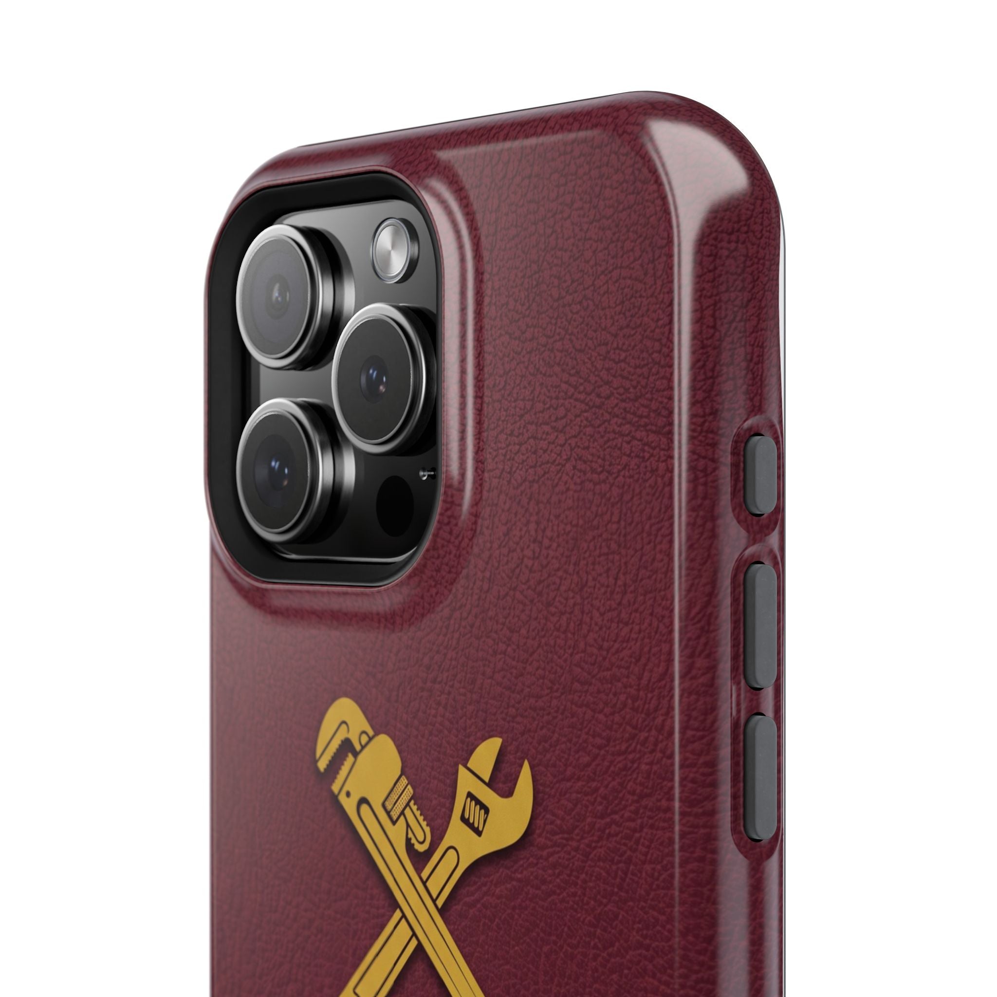 Plumb. Proud. Phone Case — Crossed Wrenches Wireless Charging Cover