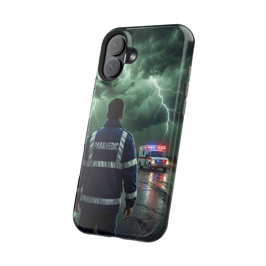 Paramedic Green Storm Phone Case — Magnetic Wireless Charging Cover