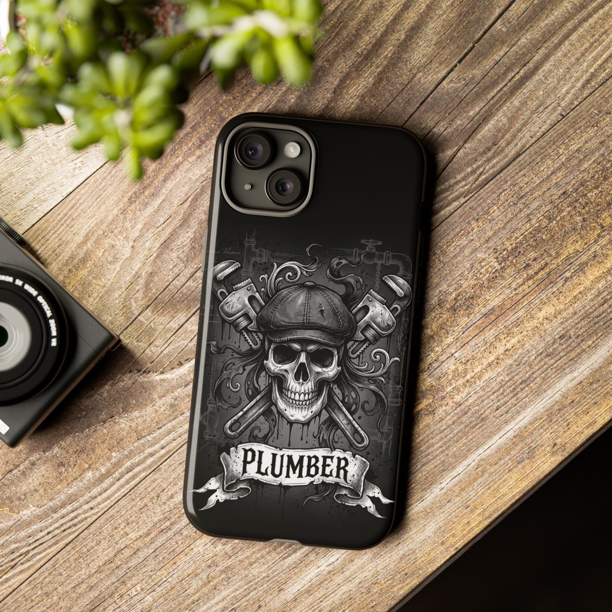 Gothic Skull Plumber Phone Case - Samsung & iPhone Series