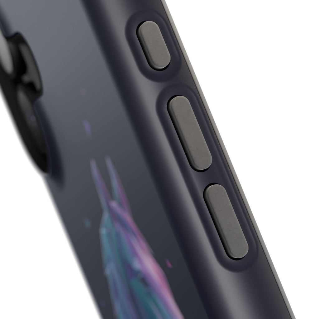Personalized Geometric Horse Phone Case — Tough Magnetic Case with Wireless Charging