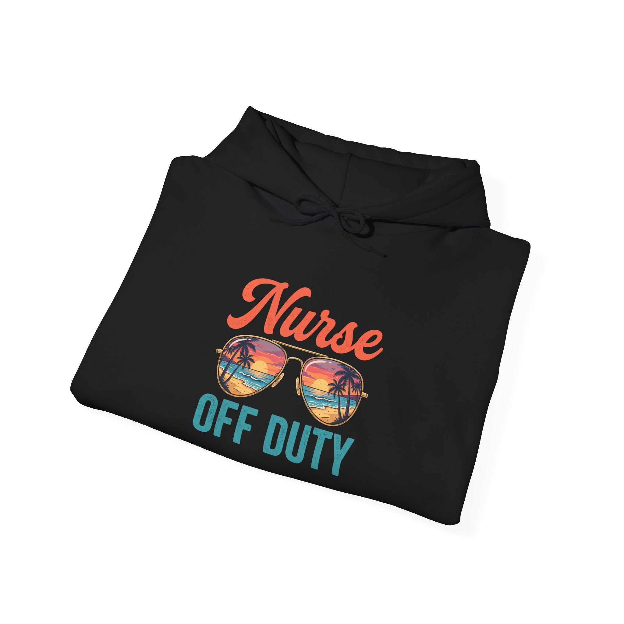 Nurse Off Duty Hoodie — Beach Vacation Nurse Graphic Pullover