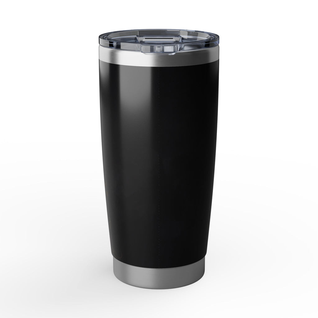 German Shepherd Personalized Tumbler | Gothic Rose Art — 20 oz Stainless Travel Mug