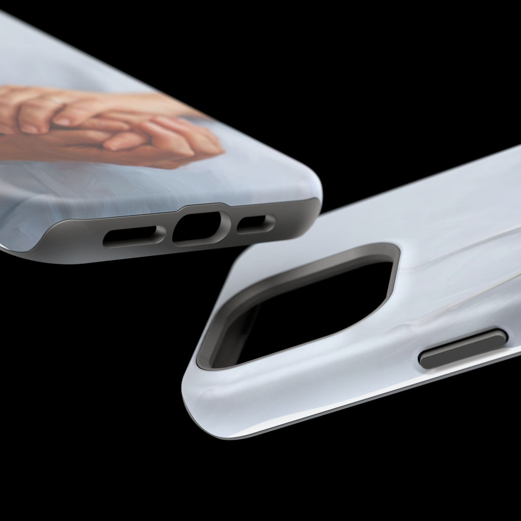Impact-Resistant Phone Case — Caring Hands Wireless Charging Cover
