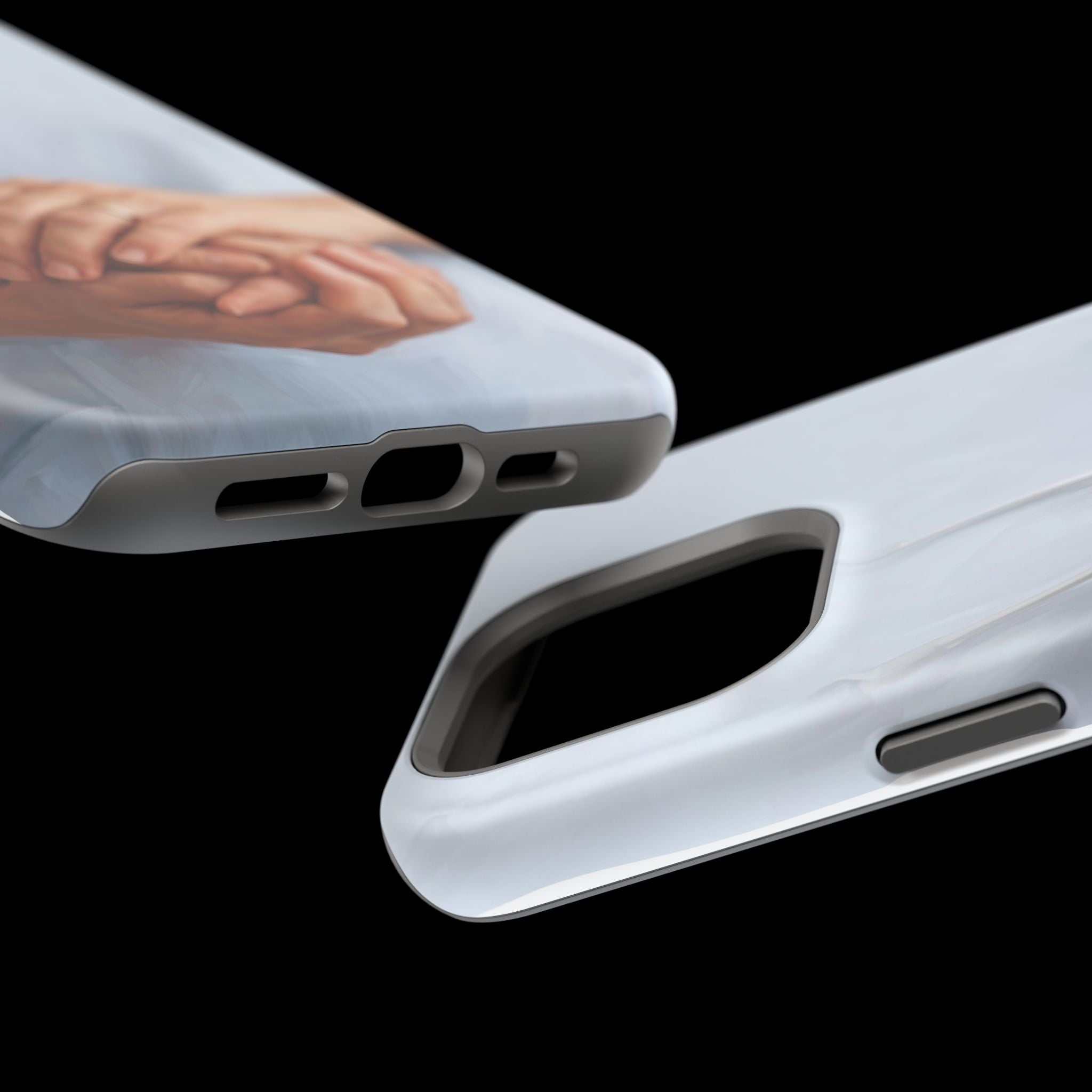 Impact-Resistant Phone Case — Caring Hands Wireless Charging Cover
