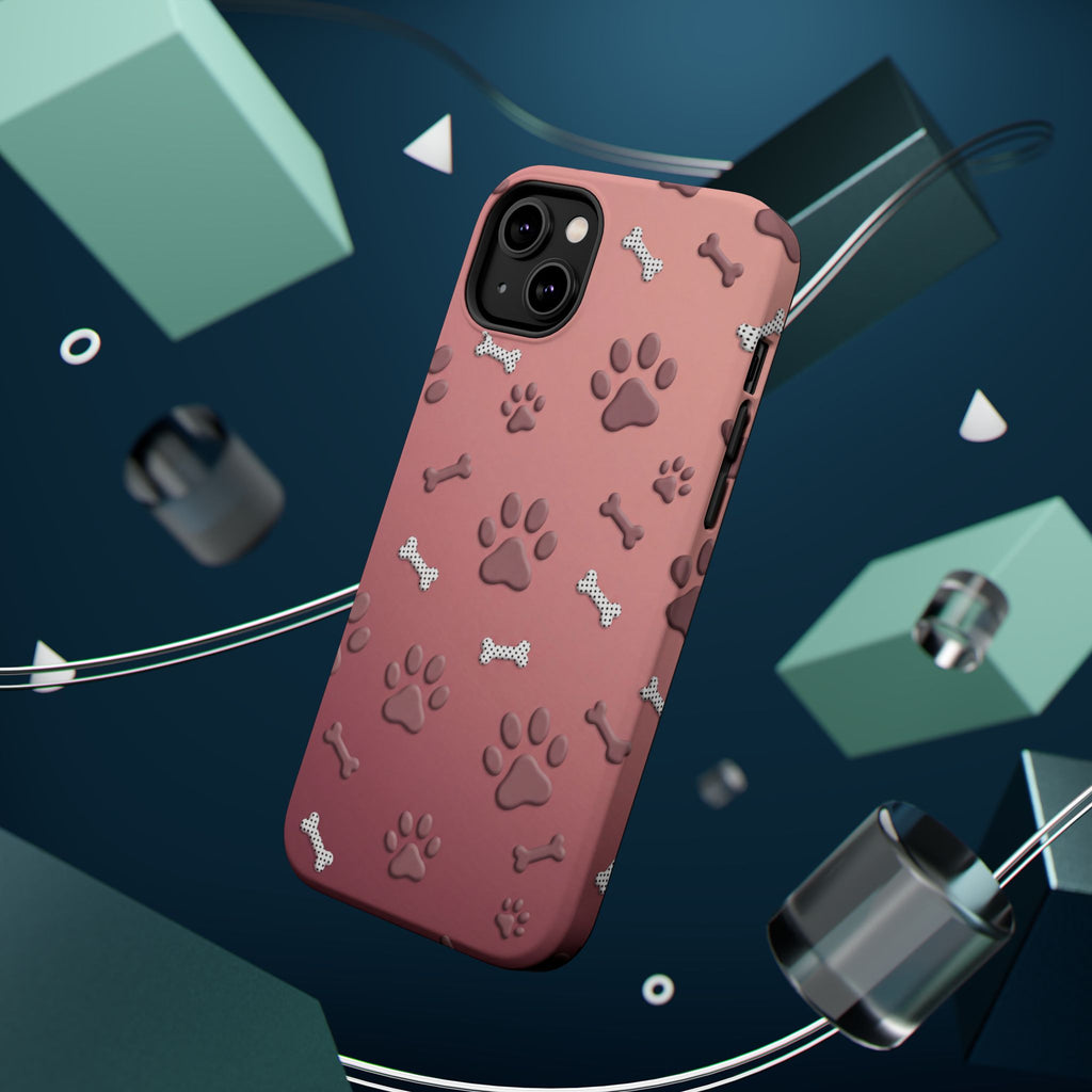 Paws & Bones Phone Case — Impact-Resistant Wireless Charging Cover
