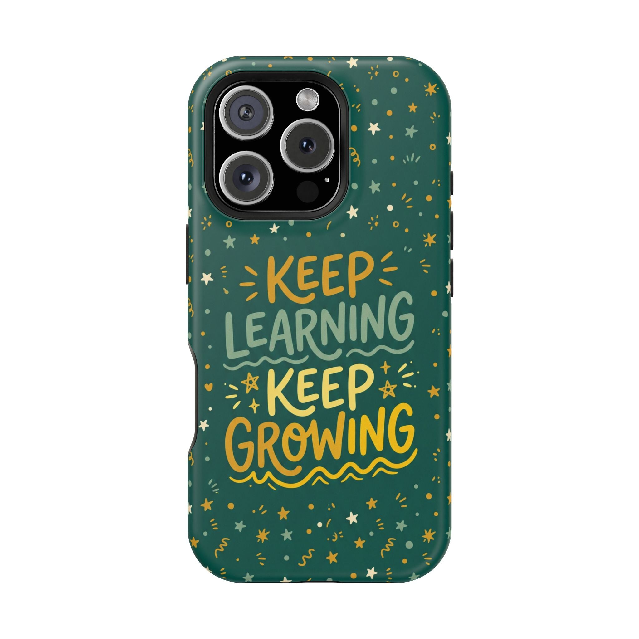 Keep Learning Keep Growing Teacher Phone Case — Wireless Charging Cover