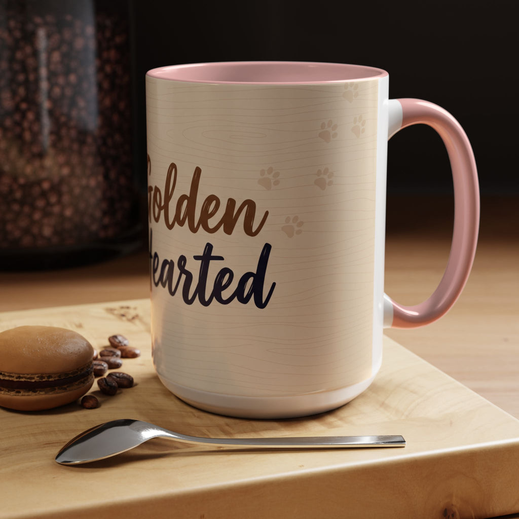 Golden Hearted Mug | Golden Retriever Lover Gift | Cute Dog Coffee Mug