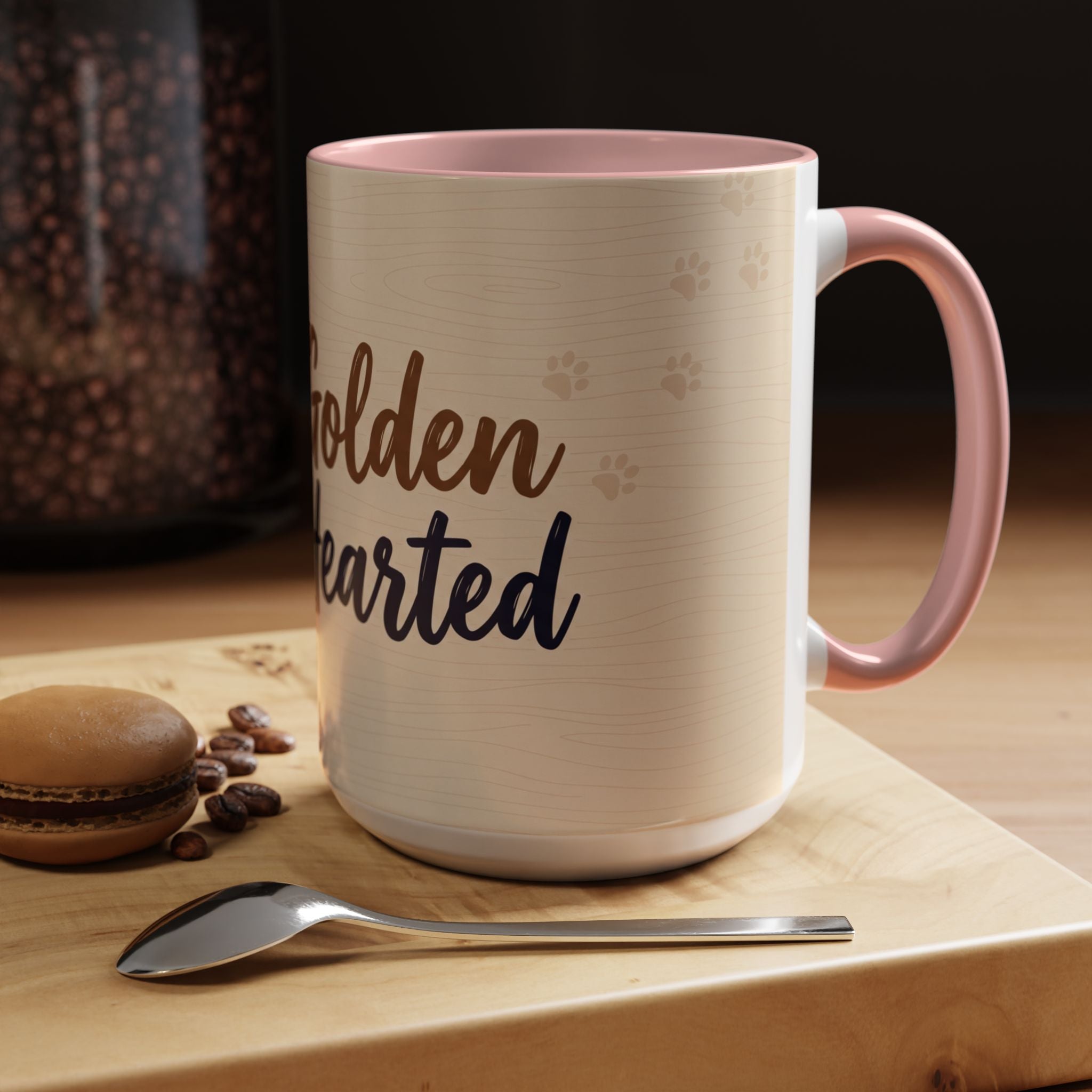 Golden Hearted Mug | Golden Retriever Lover Gift | Cute Dog Coffee Mug