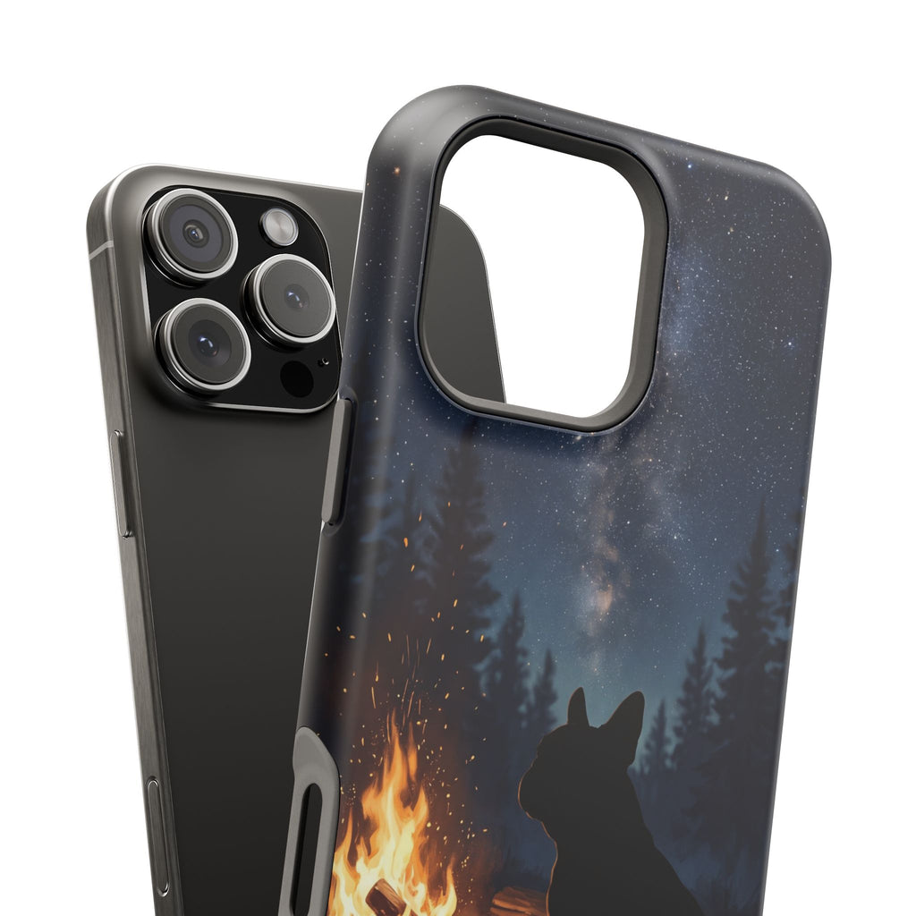 Personalized French Bulldog Campfire Phone Case — Wireless Charging Cover