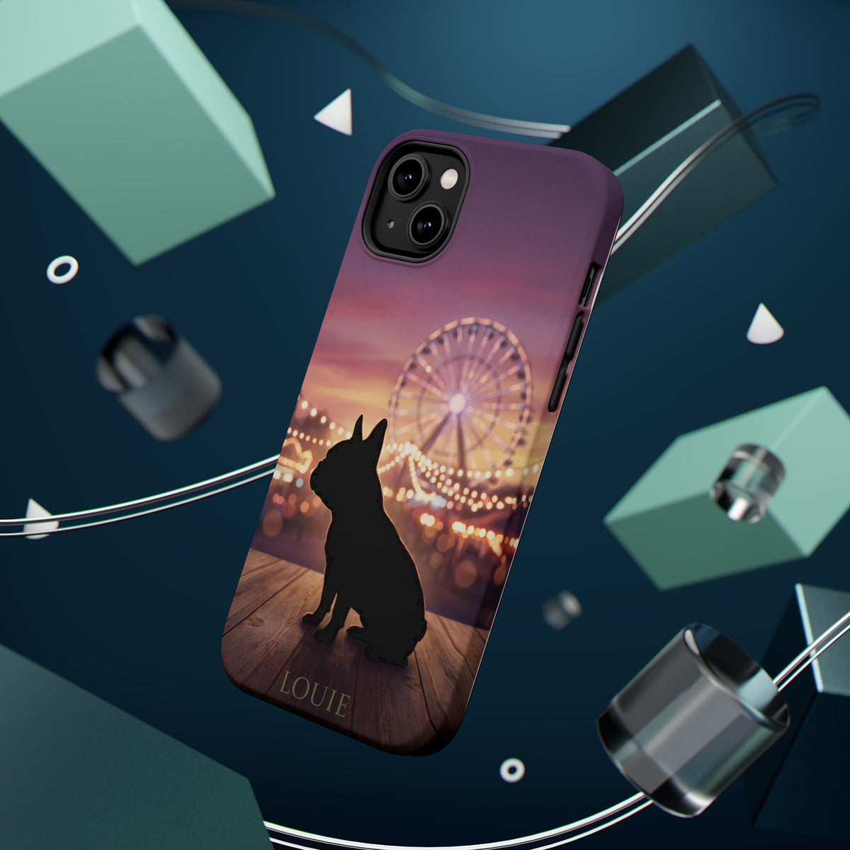 Personalized French Bulldog Carnival Nights Phone Case — Wireless Charging Cover
