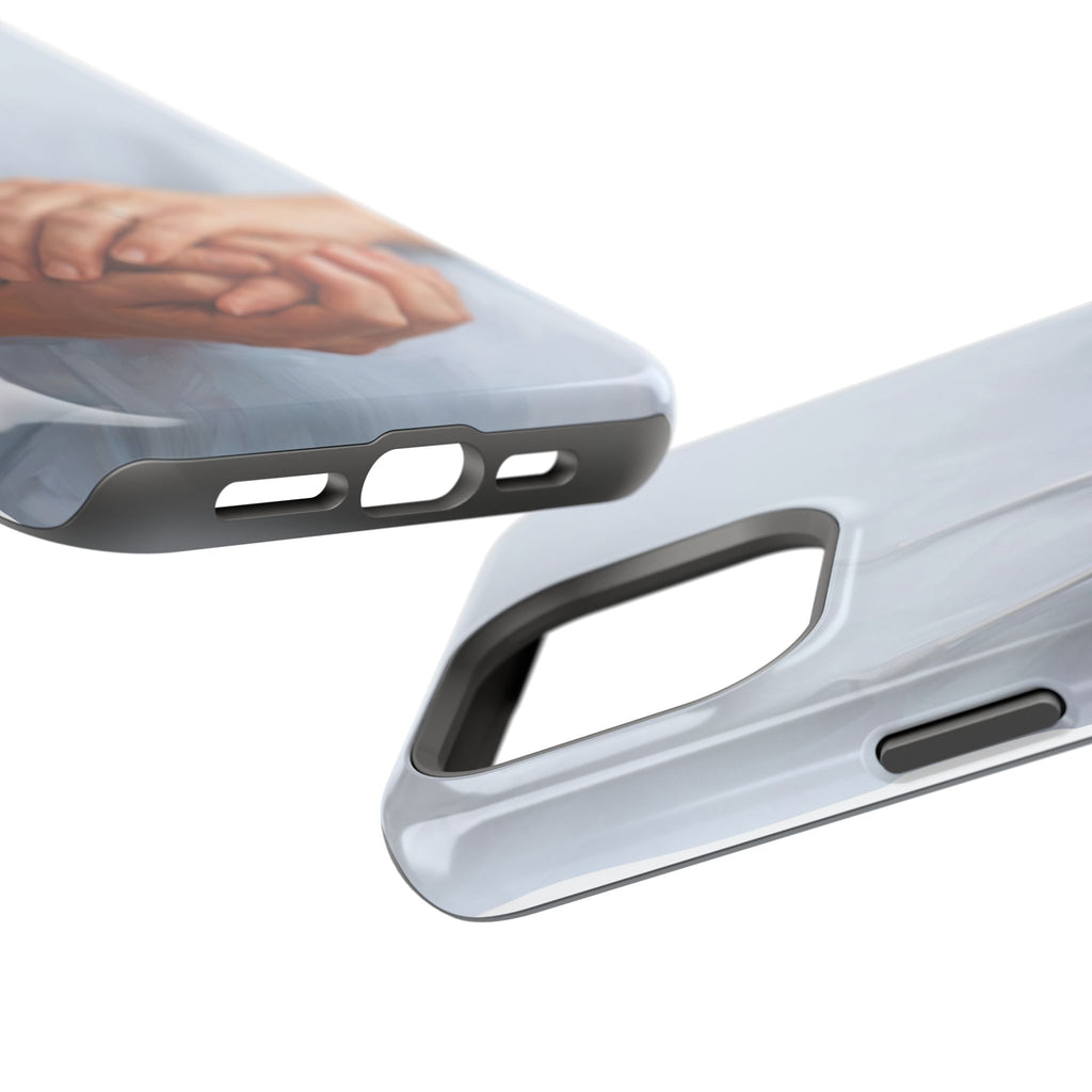 Impact-Resistant Phone Case — Caring Hands Wireless Charging Cover