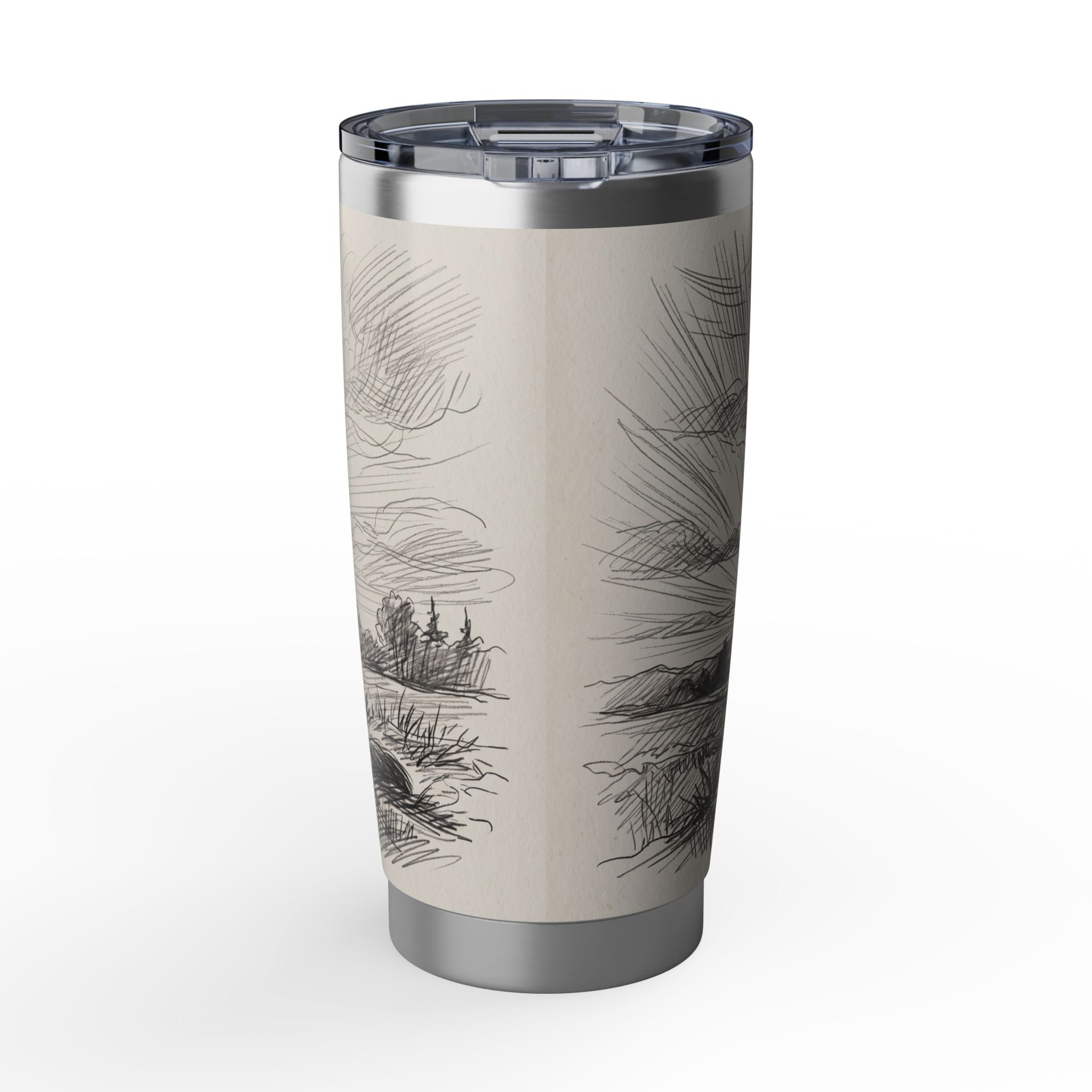 Golden Retriever Tumbler Personalized – 20 oz Stainless Steel Travel Mug with Custom Name, Sunset Silhouette Design for Dog Mom