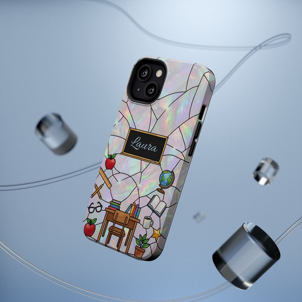 Personalized Teacher Phone Case — Impact-Resistant Wireless Charging Cover