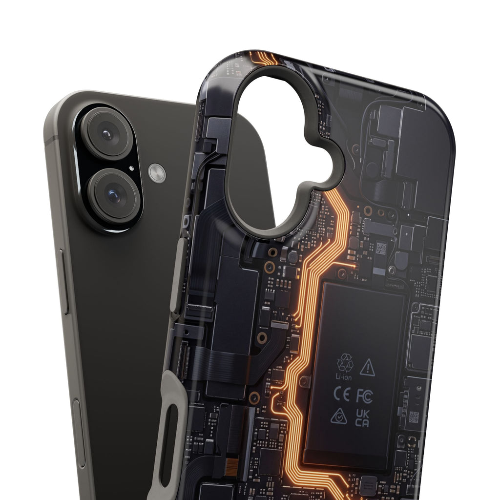 Electrician Circuit Bolt Phone Case — Impact-Resistant Wireless Charging Cover