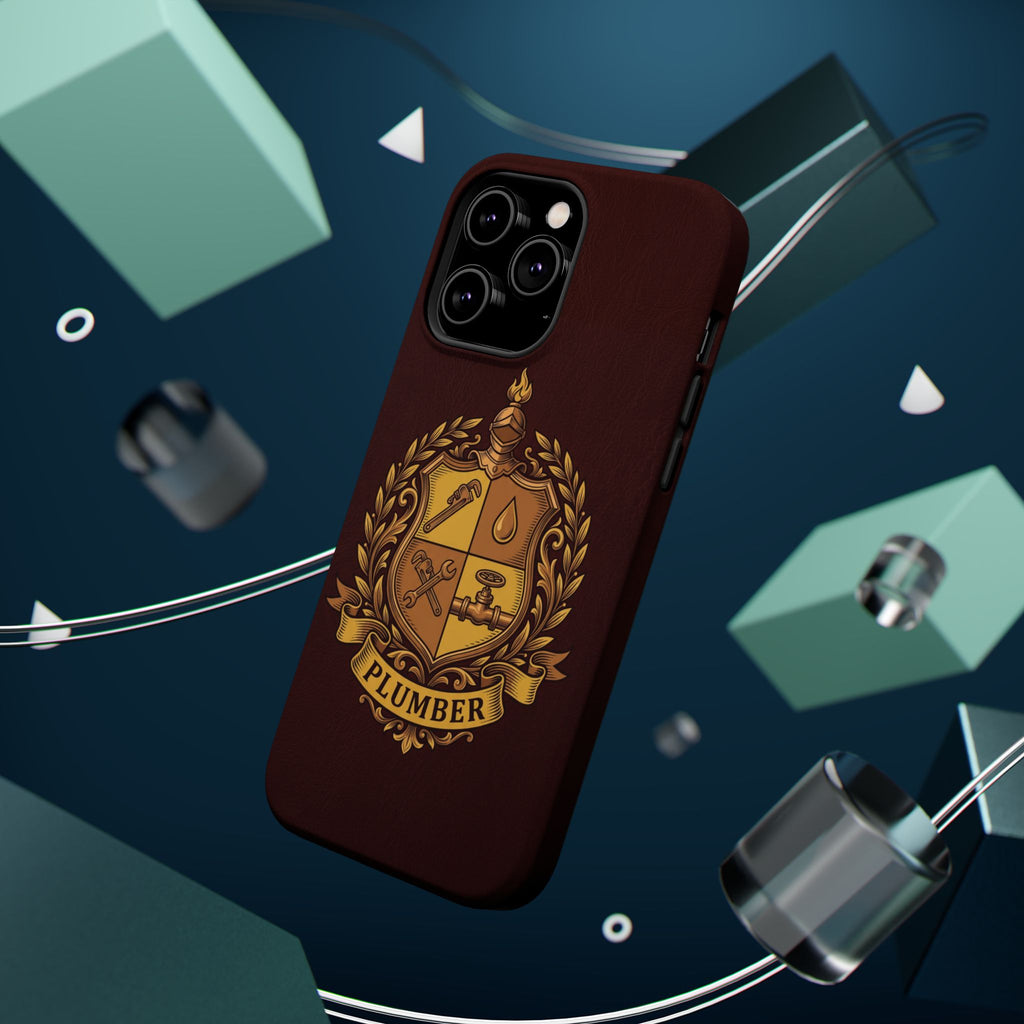 Plumber Crest Phone Case — Heraldic Shield Wireless Charging Cover
