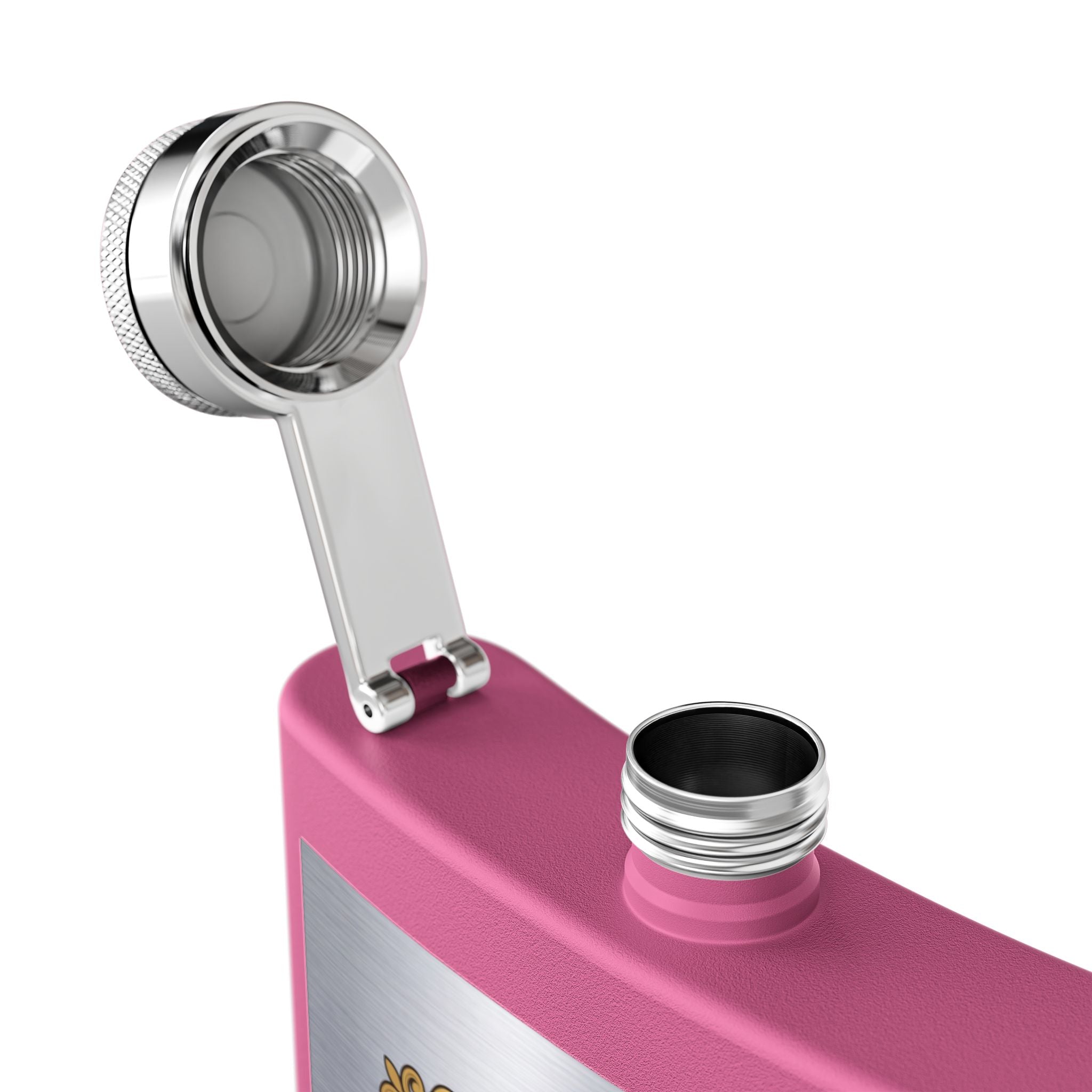 Flask — "Commercial Electrician: Office Circuits & Voltage" (Shield Badge) 6oz Stainless Steel Hip Flask
