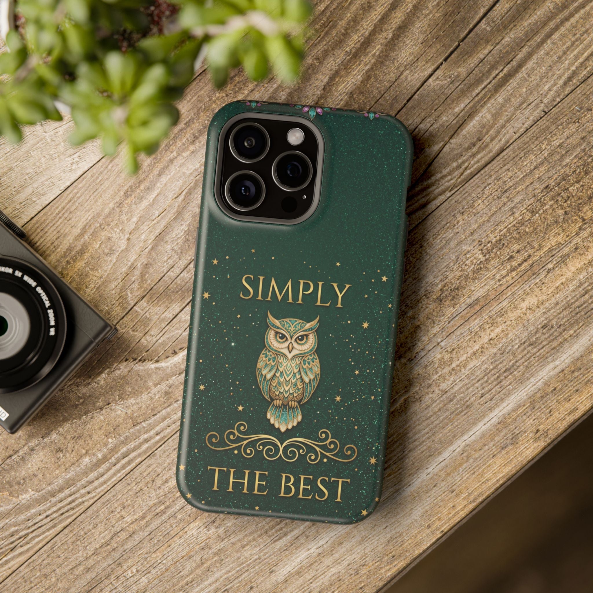 Simply The Best Wise Owl Phone Case — Wireless Charging Cover