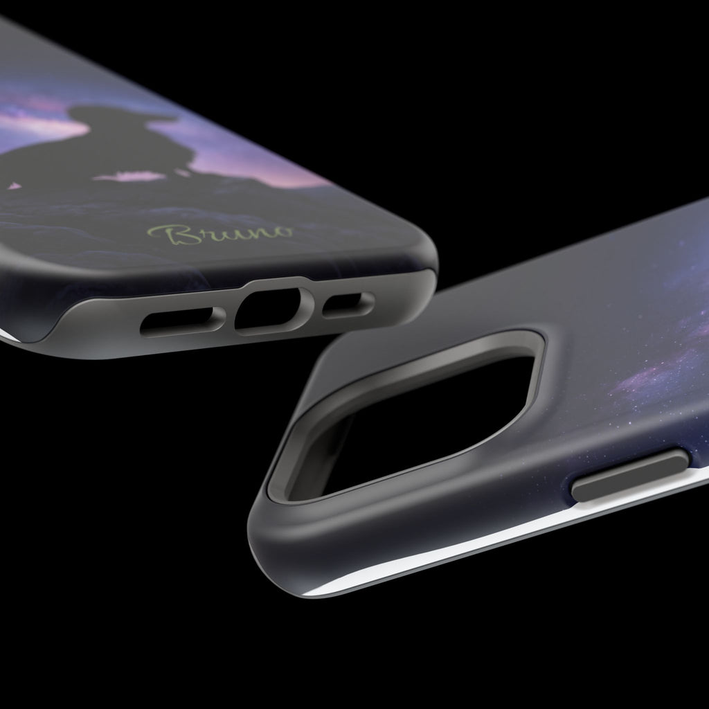 Personalized Dachshund Starry Night Phone Case — Wireless Charging Cover