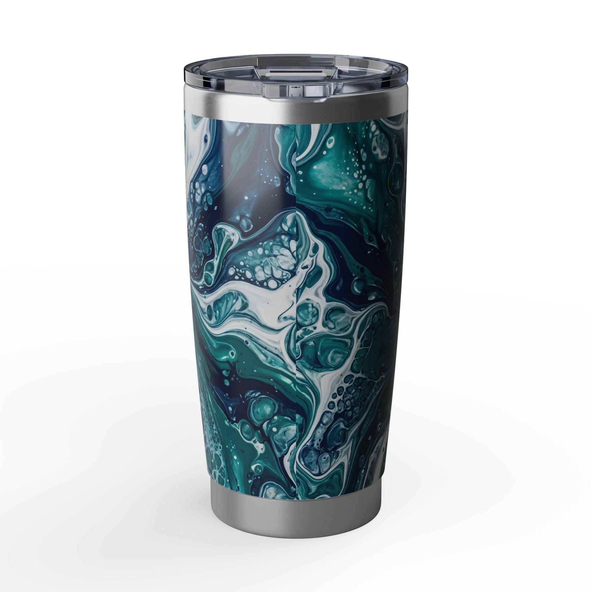 Paramedic/EMT 20oz Tumbler – Teal Marble Emergency Medical Terms Design