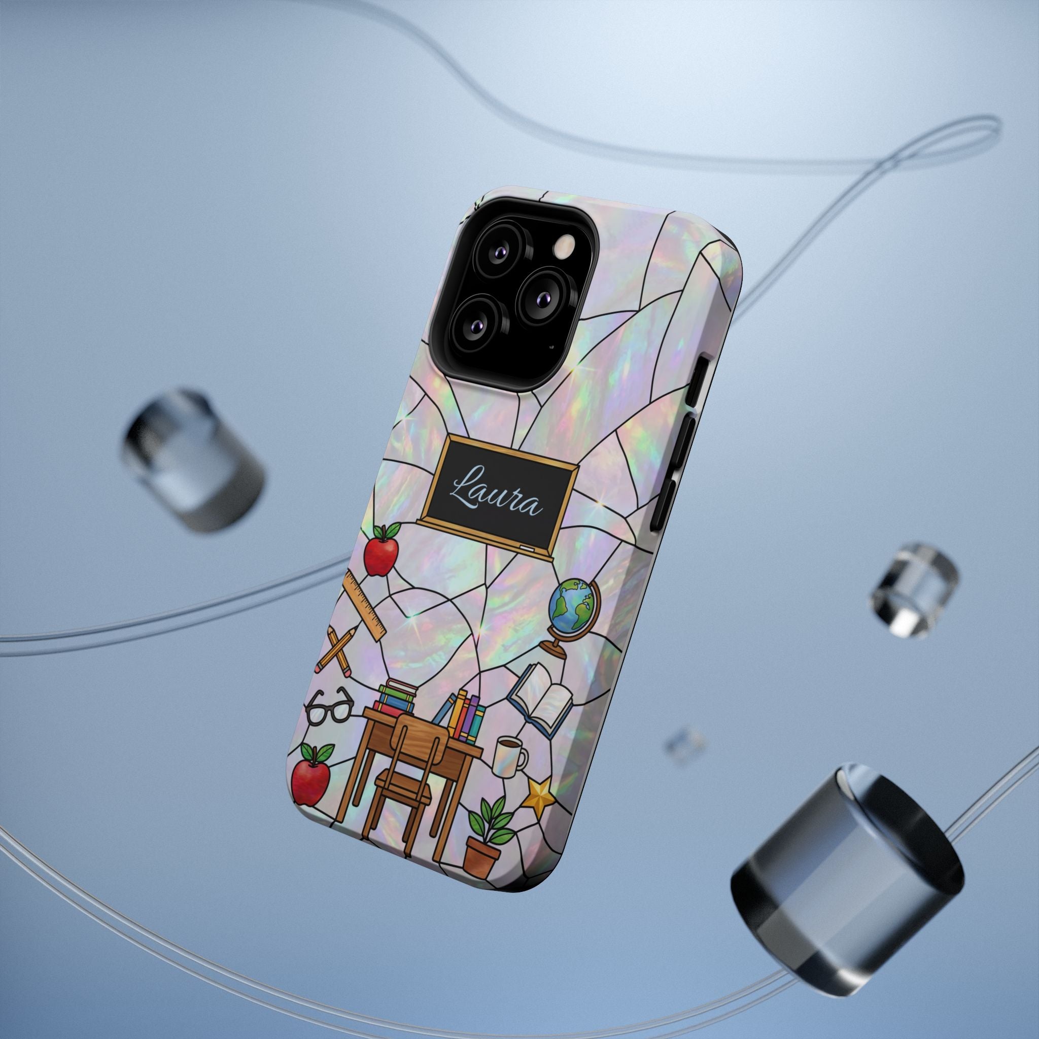 Personalized Teacher Phone Case — Impact-Resistant Wireless Charging Cover