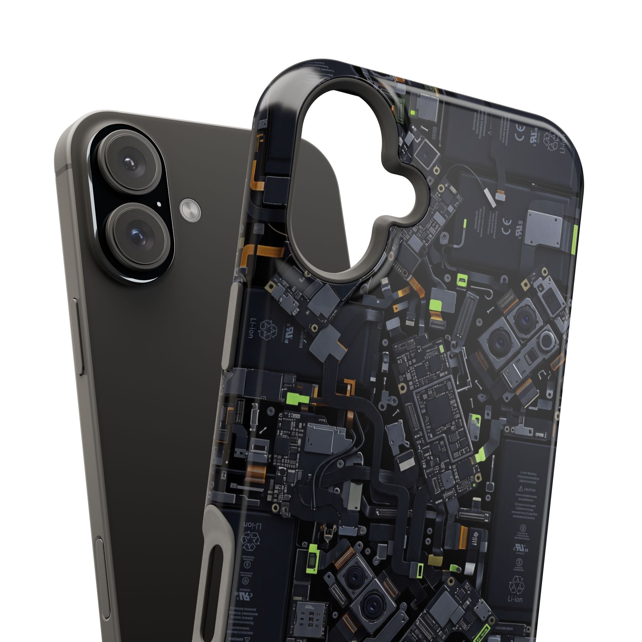 Circuit Core Phone Case — Motherboard Print Wireless Charging Cover