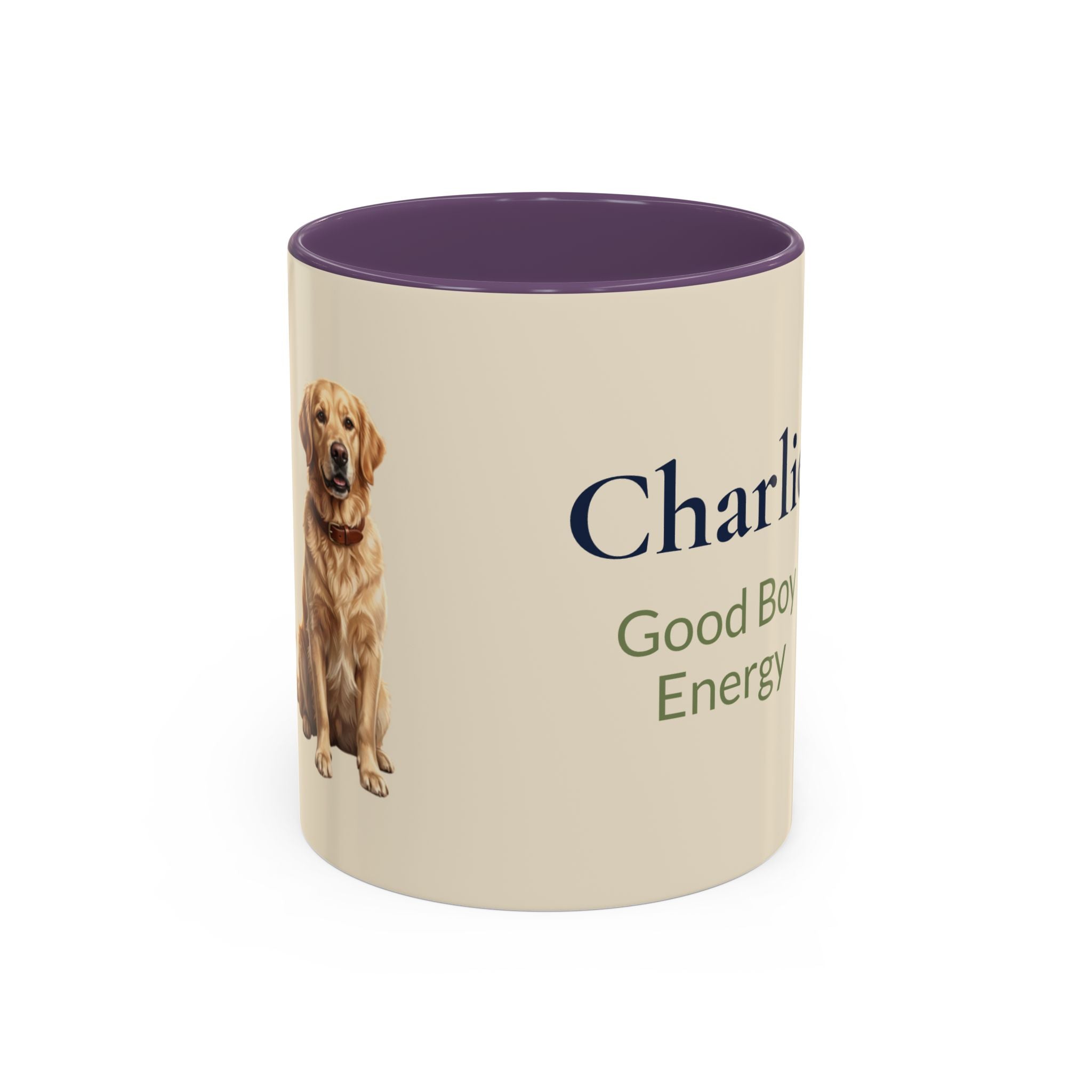 Personalized Golden Retriever Mug | Custom Name & Message Dog Mom Dad Coffee Mug