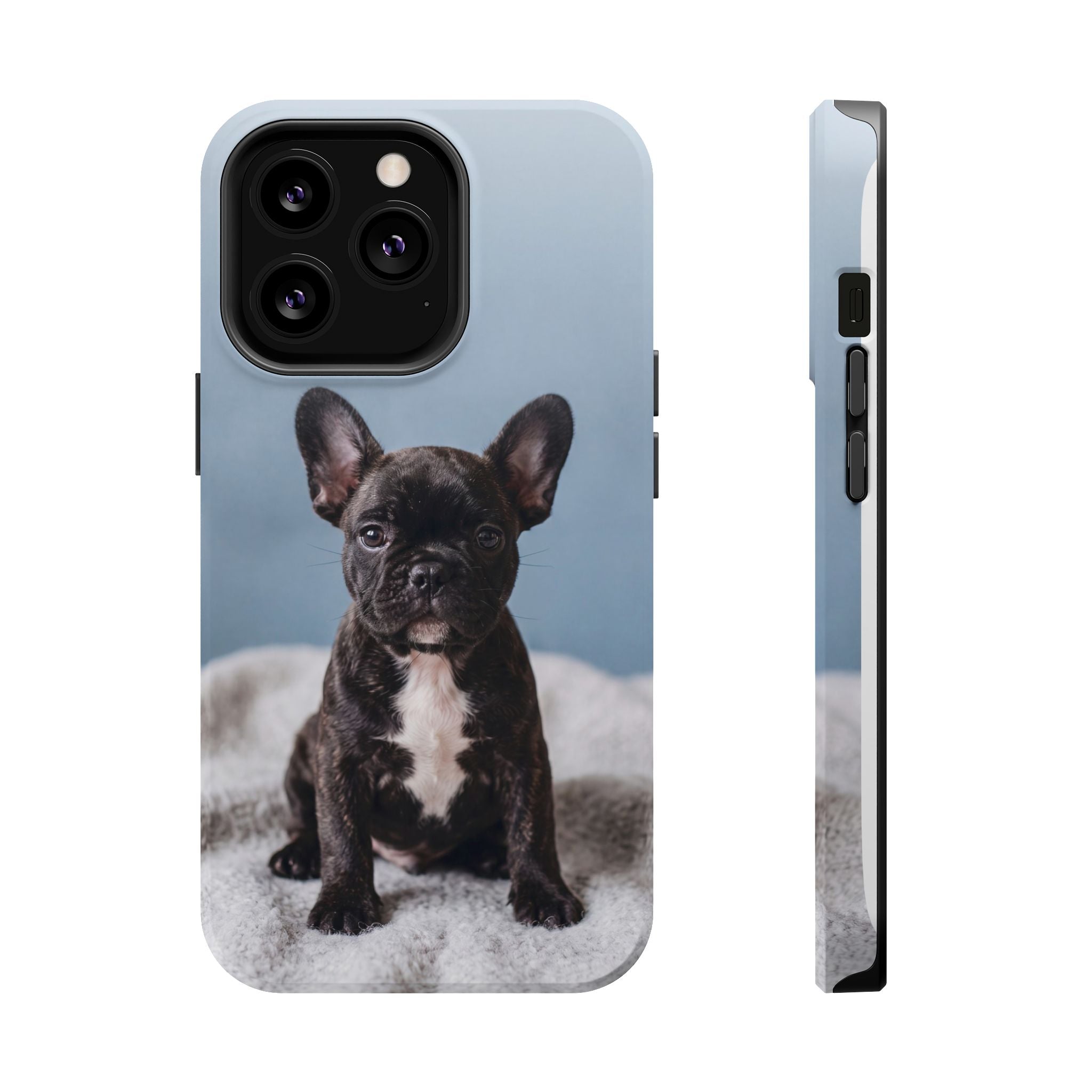 French Bulldog Puppy Phone Case — Impact-Resistant Wireless Charging Cover