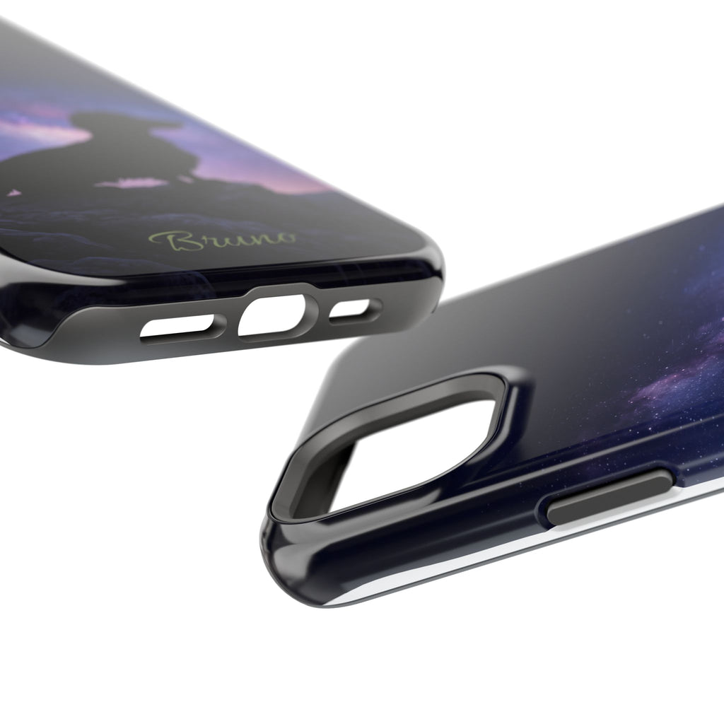 Personalized Dachshund Starry Night Phone Case — Wireless Charging Cover