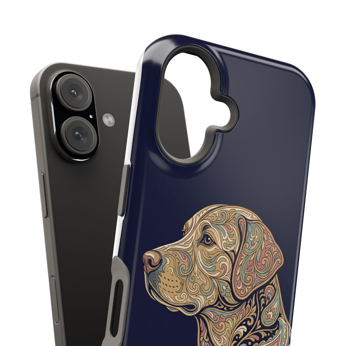 Paisley Labrador Phone Case — Tough Magnetic Case with Wireless Charging
