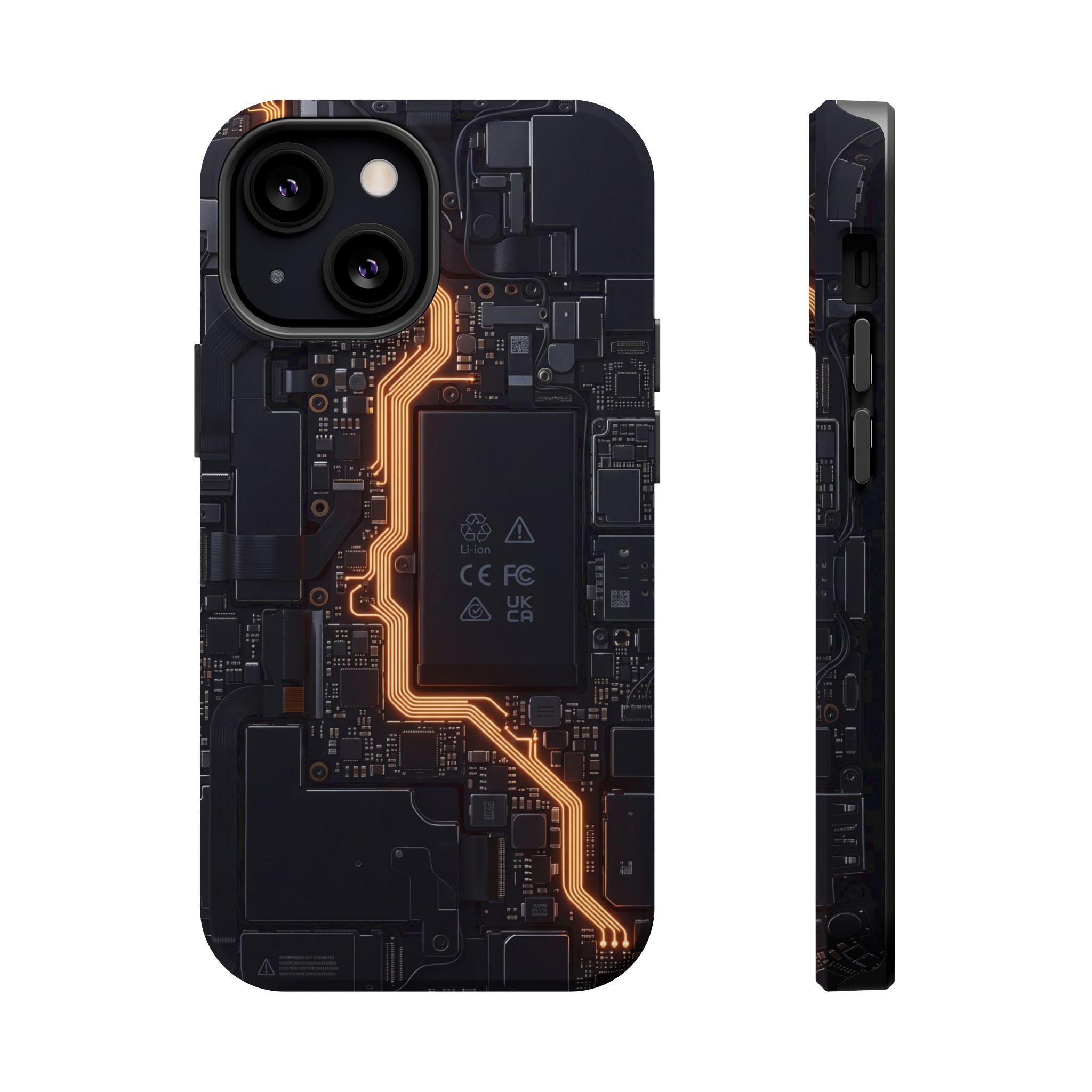 Electrician Circuit Bolt Phone Case — Impact-Resistant Wireless Charging Cover